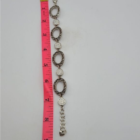 Brighton Bracelet, silvertone, rhinestones - Picture 8 of 8